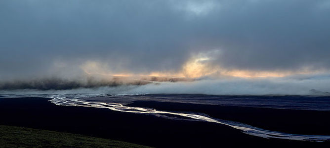 The Highlands of Iceland near vulcano Maelifell. Iceland. 2019.